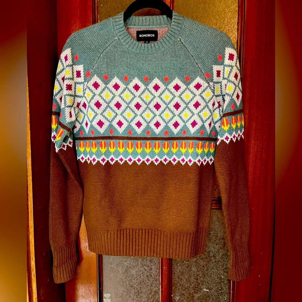 Bonobos Merino/Alpaca Wool Pattern Sweater